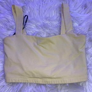Yellow crop top